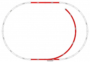 Набор рельс Mehano №12 (Mehano, F112)